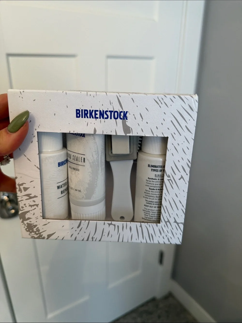 Birkenstock White Footwear Care Set with Applicator - White